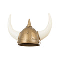 Goldener Wikingerhelm Mit Hörnern für Erwachsene