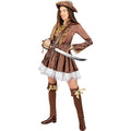 Brokat Piratenkleid Damenkostüm
