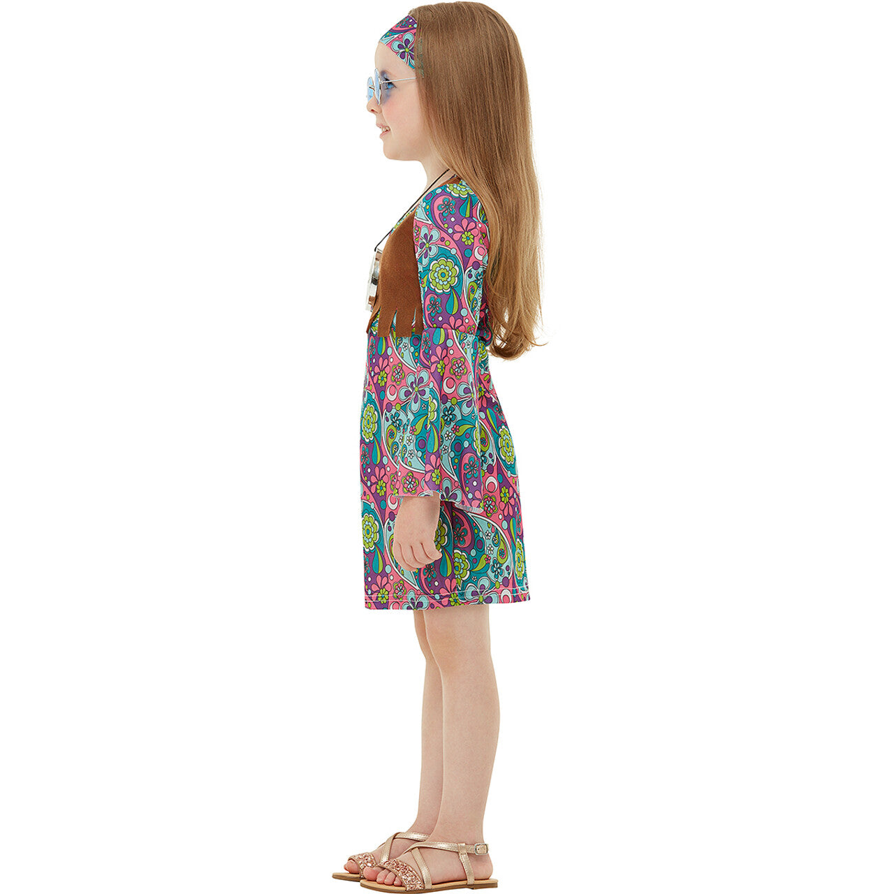 Op deze afbeelding zie je een Kostuums, van het merk Funidelia. Wereldvrede Hippie Wendy Meisje Kostuum
