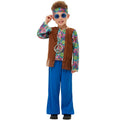 Fröhlicher Hippie Junge Kostüm Jungen