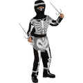 Ninja Zombie-Skelett Kostüm für Jungen für Kinder