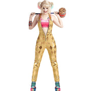 Op deze afbeelding zie je een Kostuums, van het merk Funidelia. Harley Quinn Golden Puddin Vrouw Kostuum