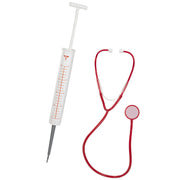 Op deze afbeelding zie je een Accessoires, van het merk Funidelia. Verpleegster Set Spuit En Stethoscoop