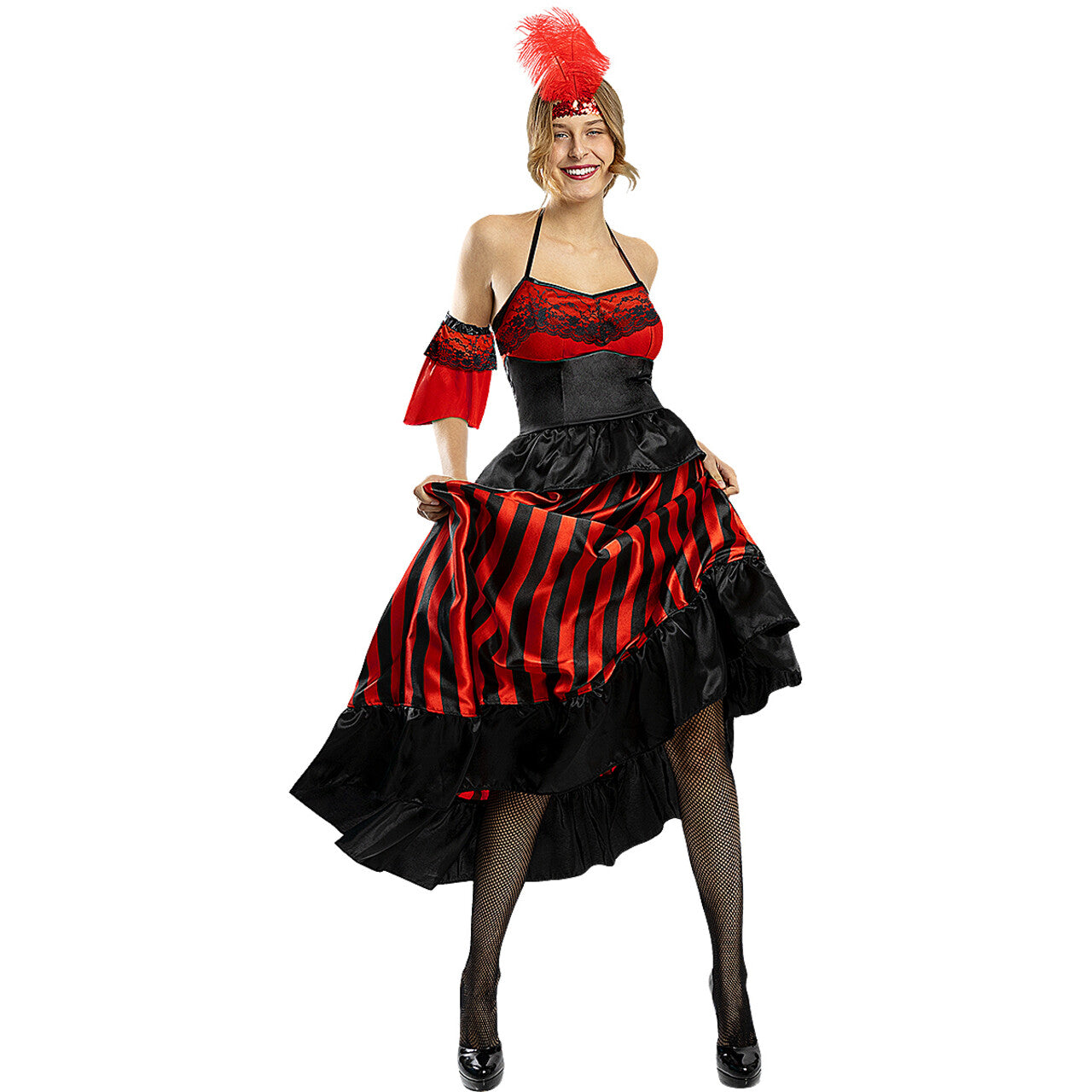 Op deze afbeelding zie je een Kostuums, van het merk Funidelia. Sensuele Cancan Carly Vrouw Kostuum