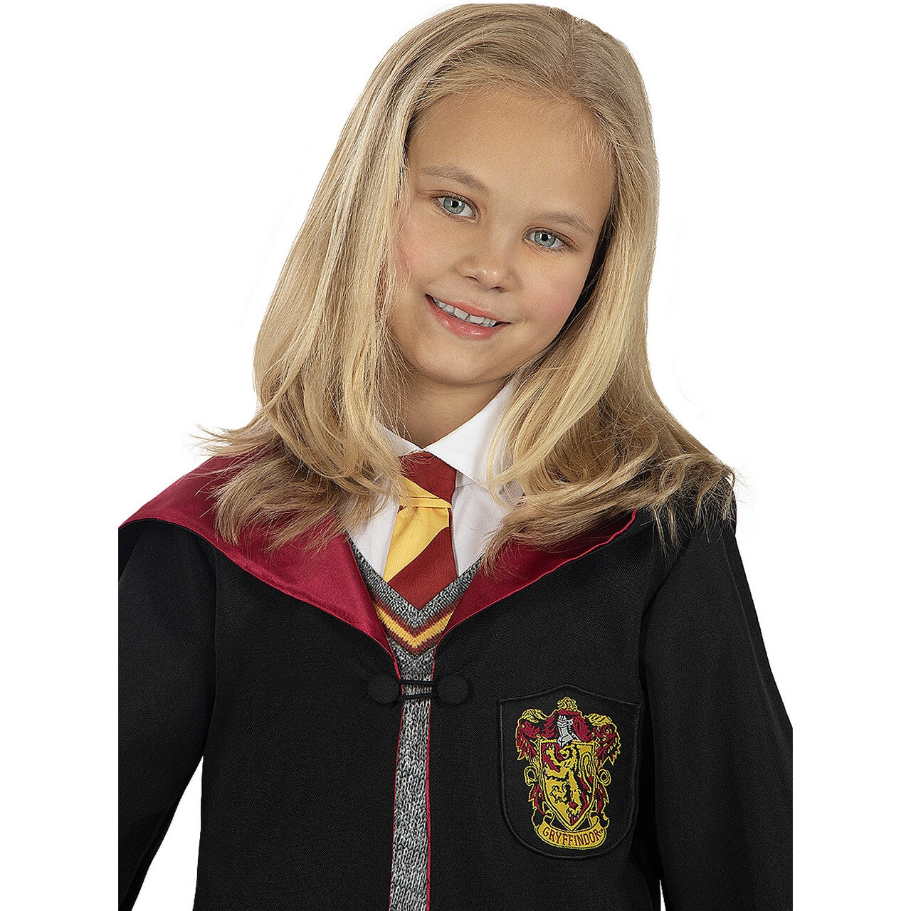 Op deze afbeelding zie je een Kostuums, van het merk Funidelia. Deluxe Hermielien Granger Meisje Kostuum