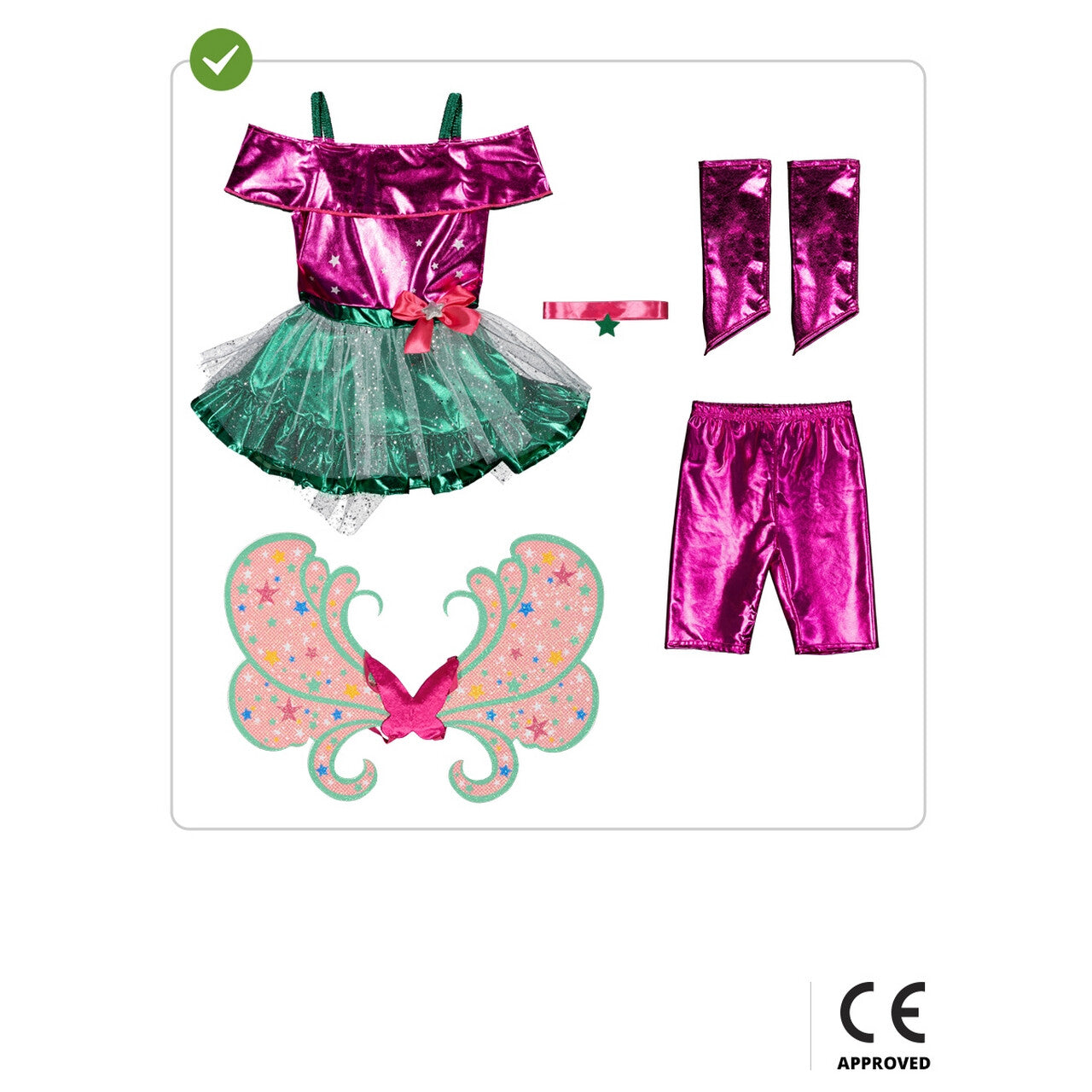Op deze afbeelding zie je een Kostuums, van het merk Funidelia. Flora Dress Up Winx Club Meisje