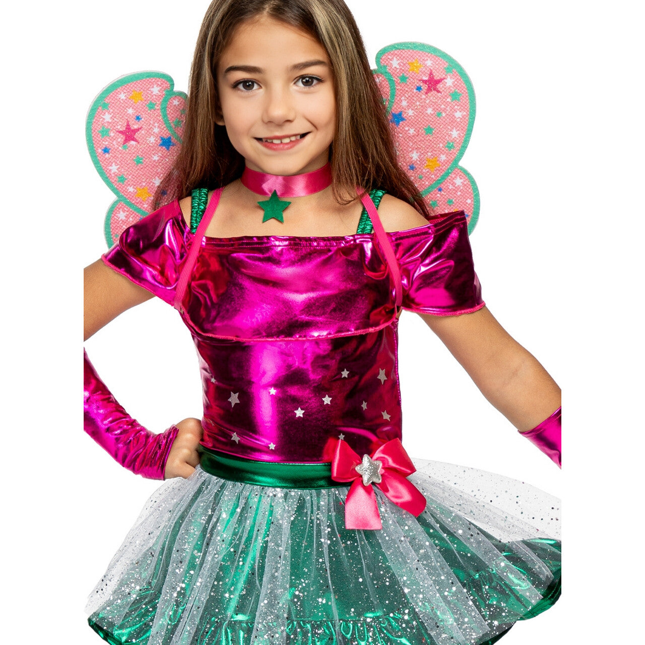 Op deze afbeelding zie je een Kostuums, van het merk Funidelia. Flora Dress Up Winx Club Meisje