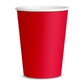 8 Pappbecher Rot - Unifarben