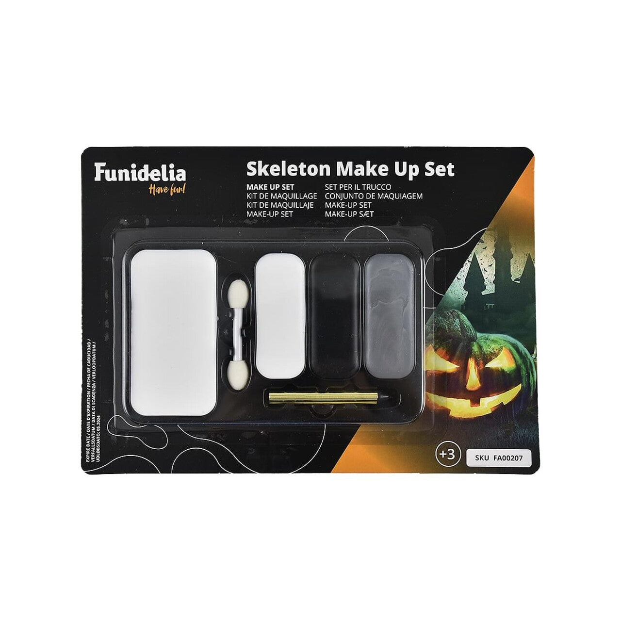 Op deze afbeelding zie je een Accessoires, van het merk Funidelia. Handige Make Up Set Skelet