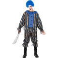 Blauer Zirkus-Chaos Clown Kostüm für Herren