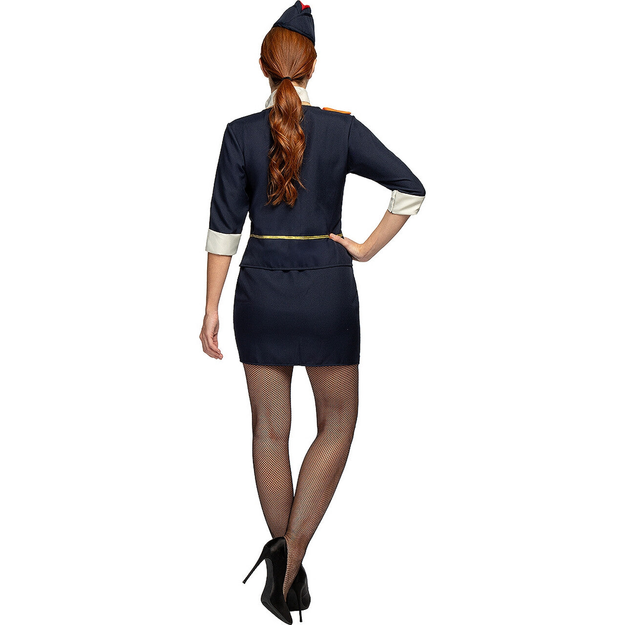 Op deze afbeelding zie je een Kostuums, van het merk Funidelia. Stewardess Britney Flyhigh Vrouw Kostuum