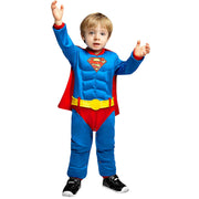 Op deze afbeelding zie je een Kostuums, van het merk Funidelia. Jongen Van Staal Superman Kostuum