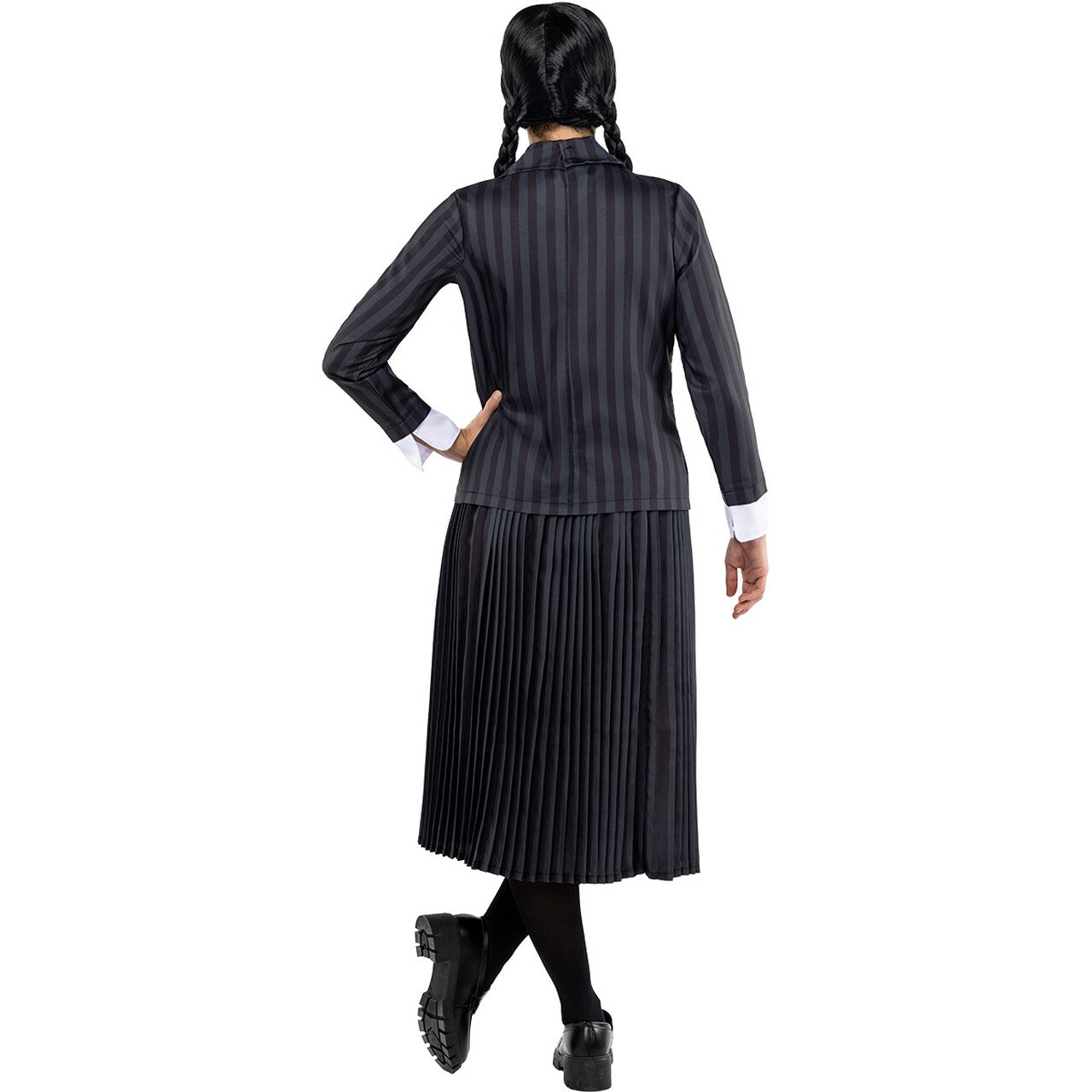 Op deze afbeelding zie je een Accessoires, van het merk Funidelia. Wednesday™ Wig - Official Netflix™