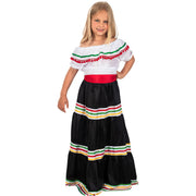 Op deze afbeelding zie je een Kostuums, van het merk Funidelia. Passievolle Bailarina De Mexico Meisje Kostuum