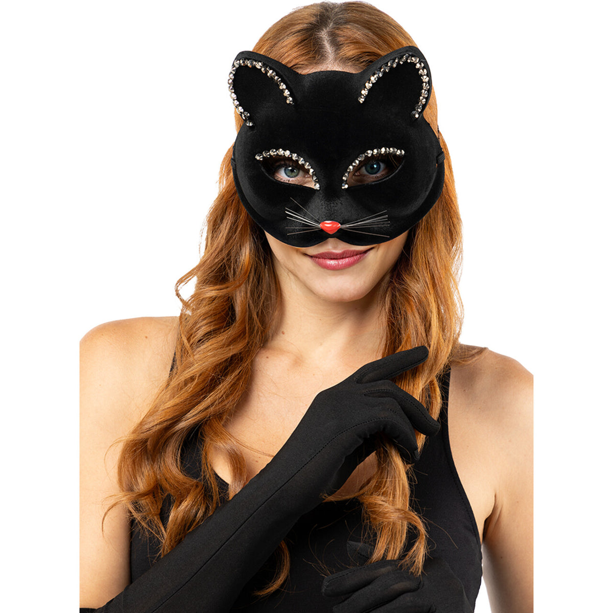 Op deze afbeelding zie je een Accessoires, van het merk Funidelia. Cute Miauw Cat Masker