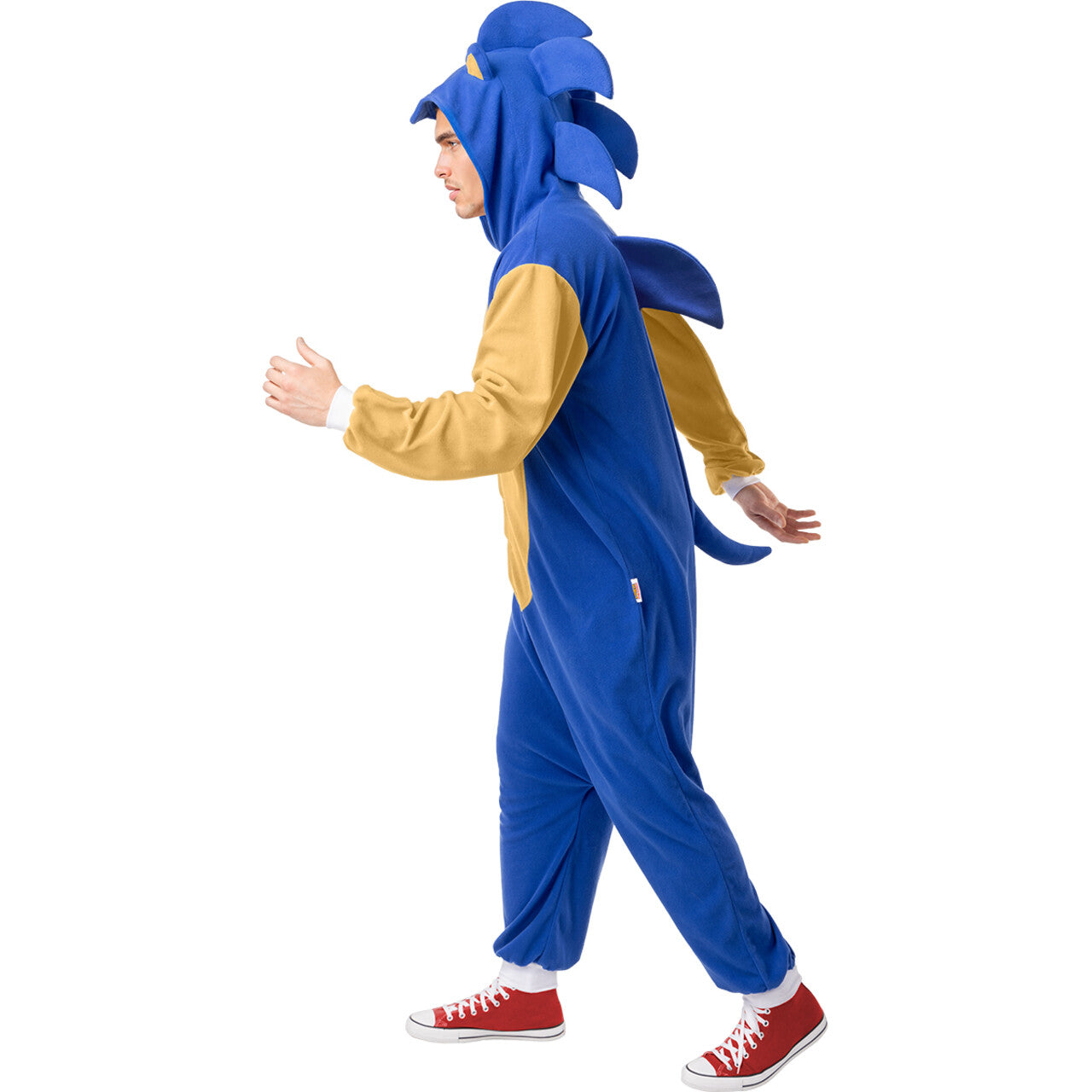 Op deze afbeelding zie je een Kostuums, van het merk Funidelia. Mega Comfy Supersonische Sonic™ Unisex Kostuum
