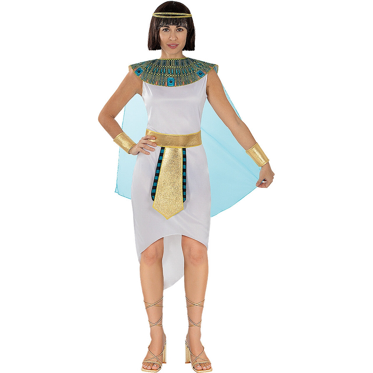 Op deze afbeelding zie je een Kostuums, van het merk Funidelia. Geliefde Koningin Van Egypte Vrouw Kostuum