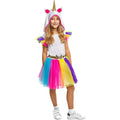 Bunte Regenbogen-Einhorn Kostüm für Mädchen