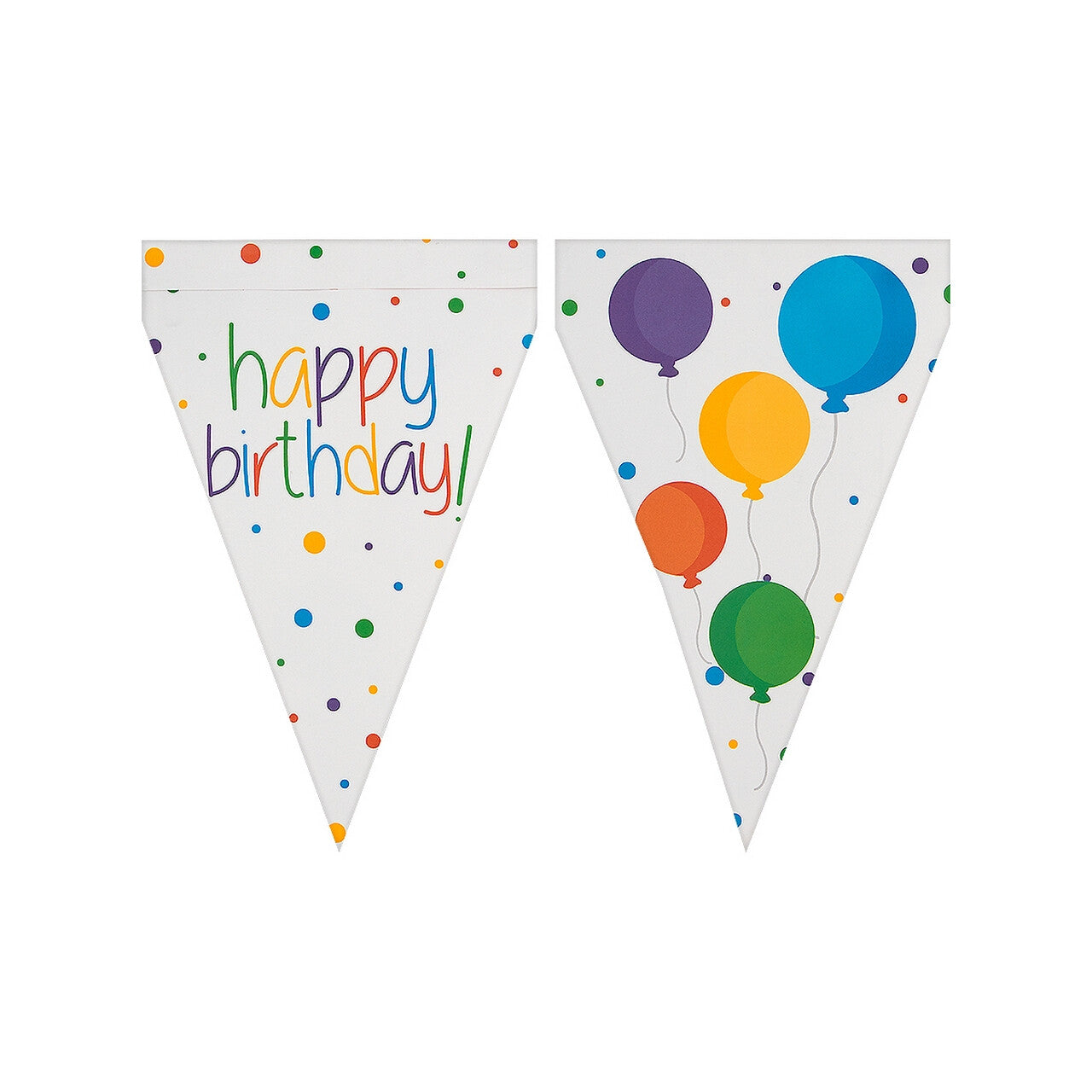 Op deze afbeelding zie je een Decoratie, van het merk Funidelia. Happy Birthday Vlaggenlijn 3 Meter