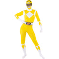 Power Ranger Gelbe Zweite Haut Kostüm Damen