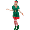 Fröhlichstes Weihnachts-Elfenkleid Der Gruppe Kostüm für Damen