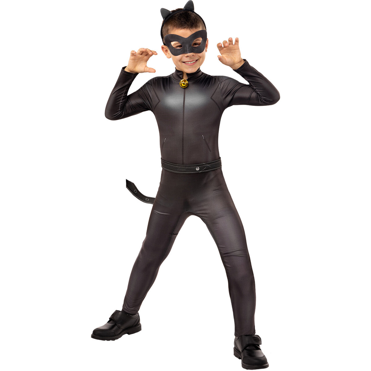 Op deze afbeelding zie je een Kostuums, van het merk Funidelia. Cat Noir Van Miraculous Ladybug Kind Kostuum