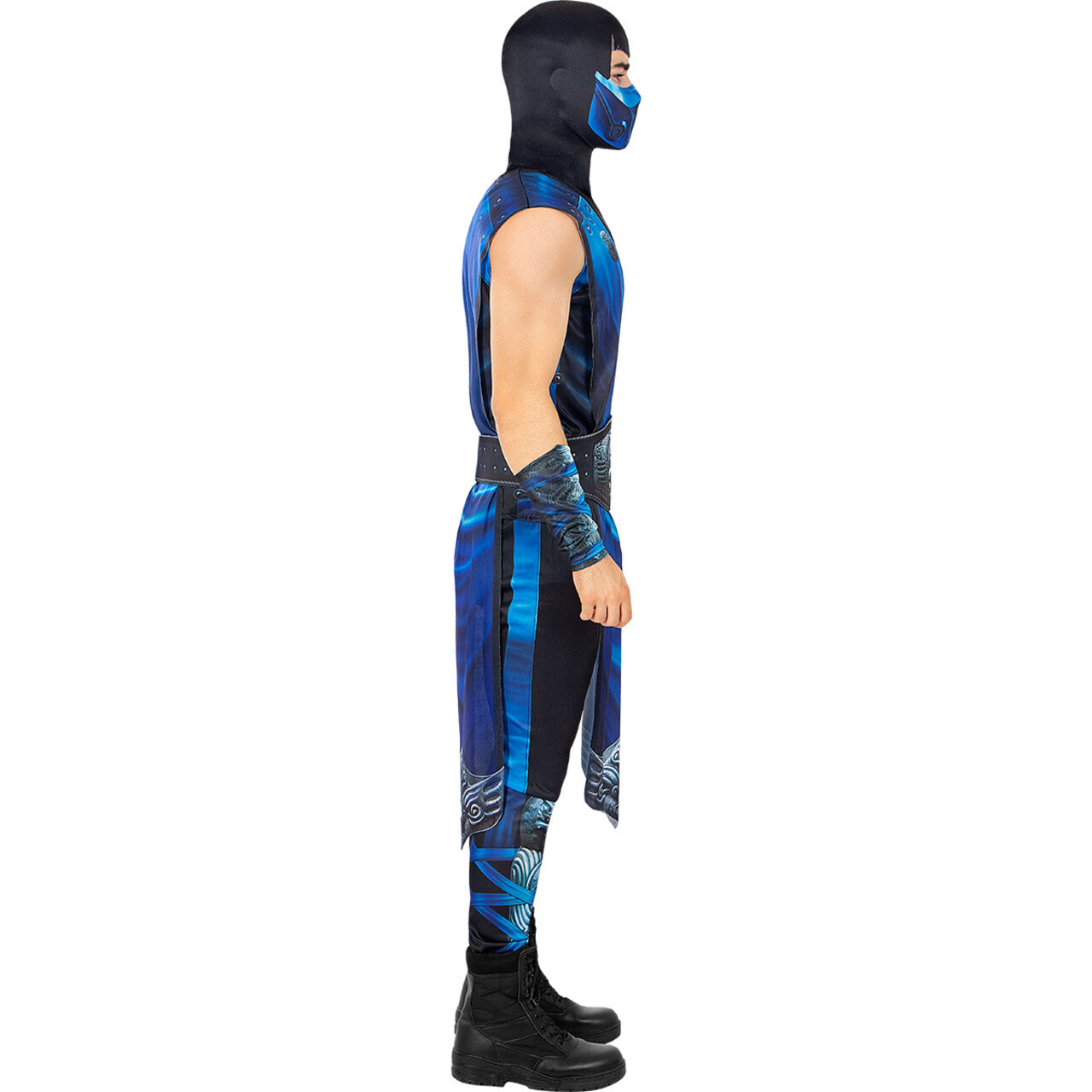 Op deze afbeelding zie je een Kostuums, van het merk Funidelia. Subzero Mortal Kombat Ninja Man Kostuum