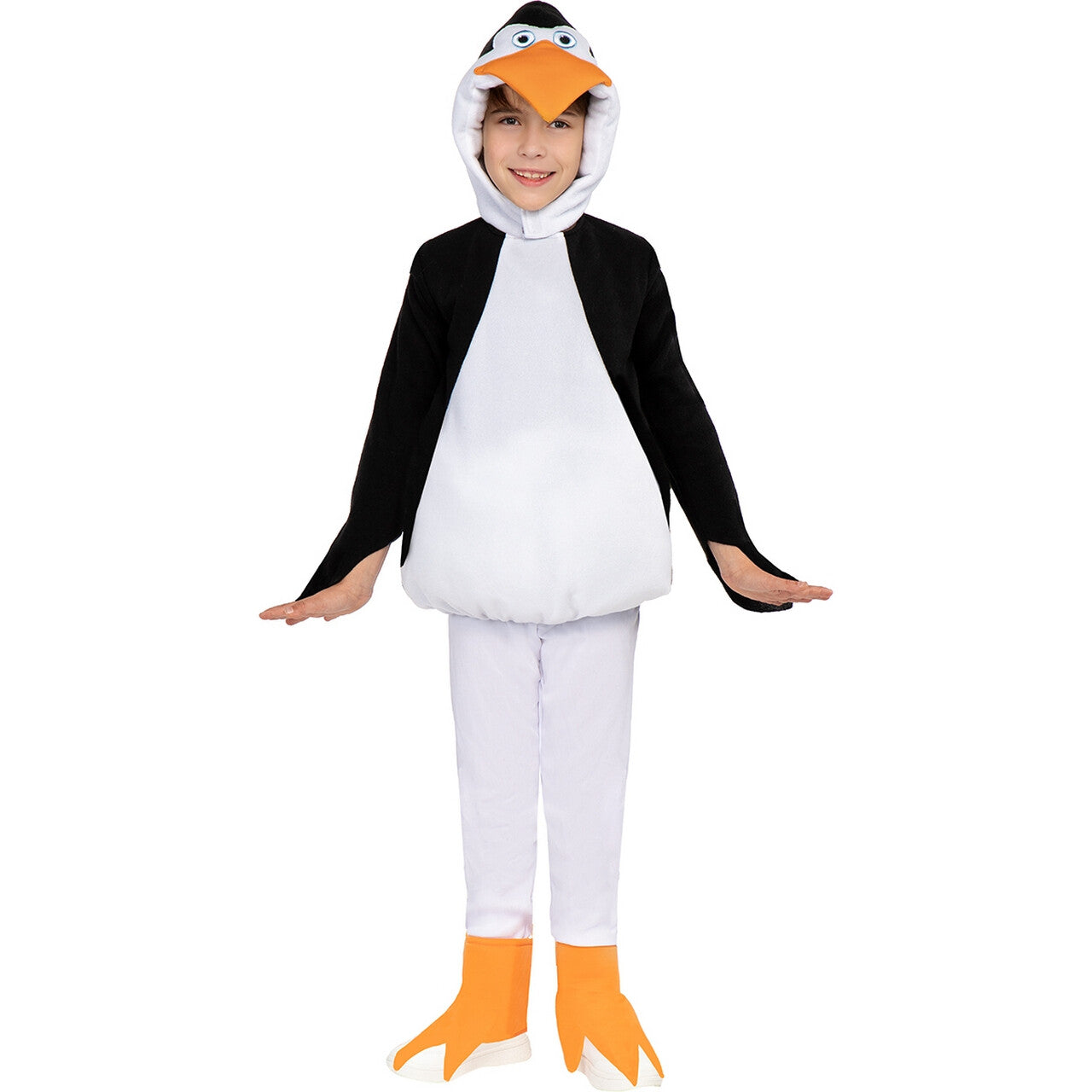 Op deze afbeelding zie je een Kostuums, van het merk Funidelia. Ben De Pinguin Kind Kostuum