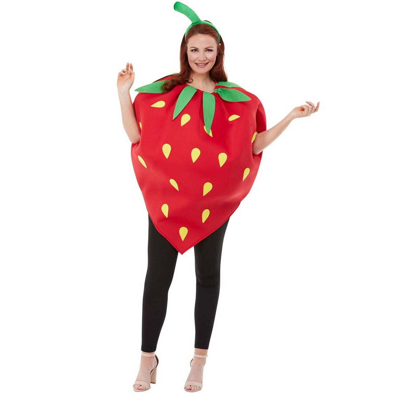 Op deze afbeelding zie je een Kostuums, van het merk Funidelia. Fruitig Aardbeitje Met Steel Kostuum