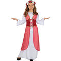 Mittelalter Prinzessin Kostüm Mit Blumen für Mädchen