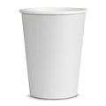 8 Pappbecher Weiß - Unifarben