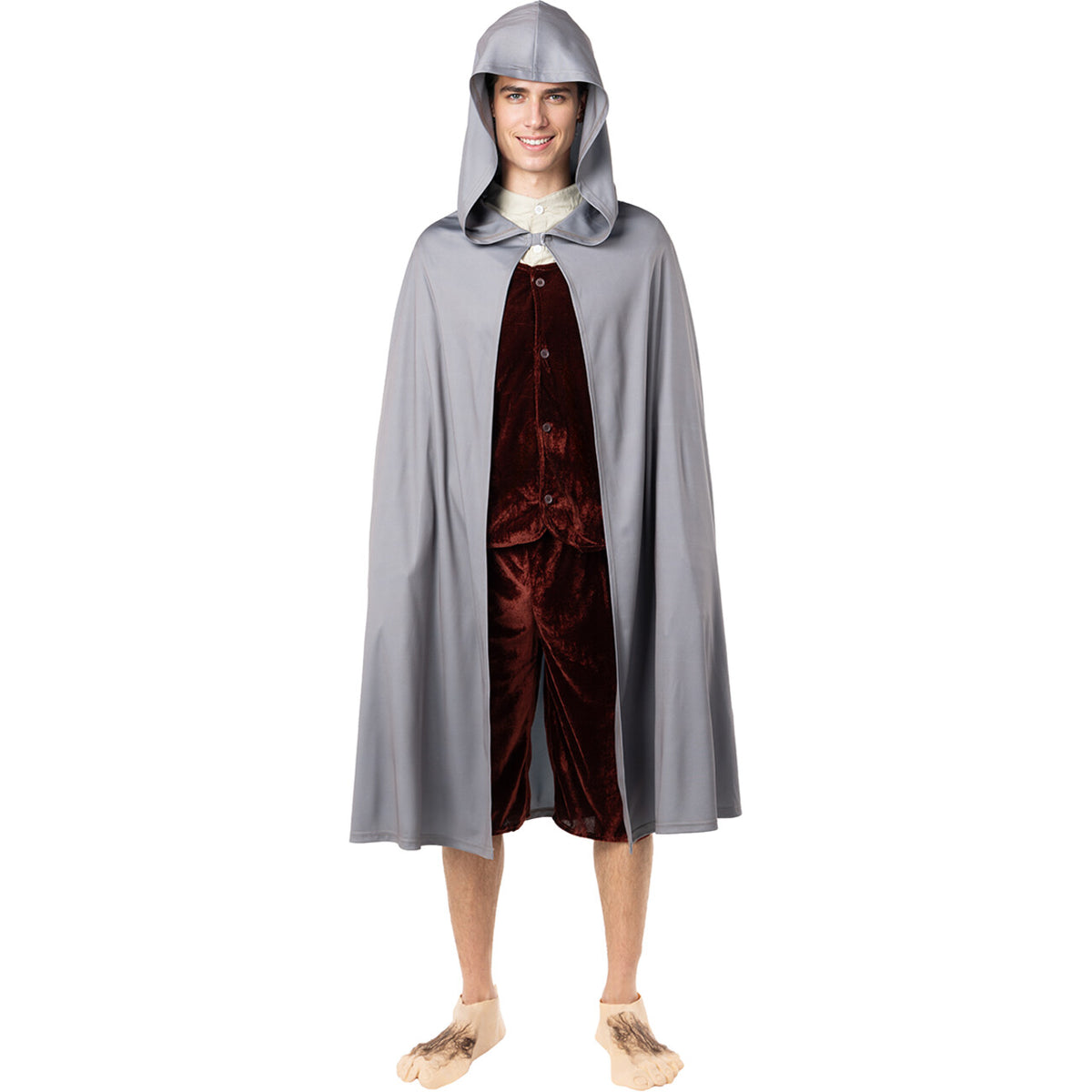 Op deze afbeelding zie je een Kostuums, van het merk Funidelia. Middeleeuwse Cape Hobbit The Lord Of The Rings Unisex