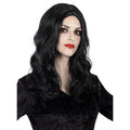Morticia Addams Perücke für Damen Schwarz – The Addams Family