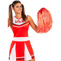Roter Cheerleader Pompon