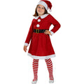 Weihnachtsfrau Kostüm für Mädchen