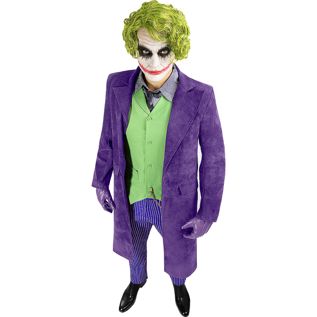 Op deze afbeelding zie je een Kostuums, van het merk Funidelia. Diamond Edition Joker Uit The Dark Knight Man Kostuum