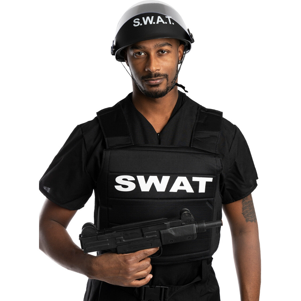 Op deze afbeelding zie je een Accessoires, van het merk Funidelia. Protect The People Swat Helm