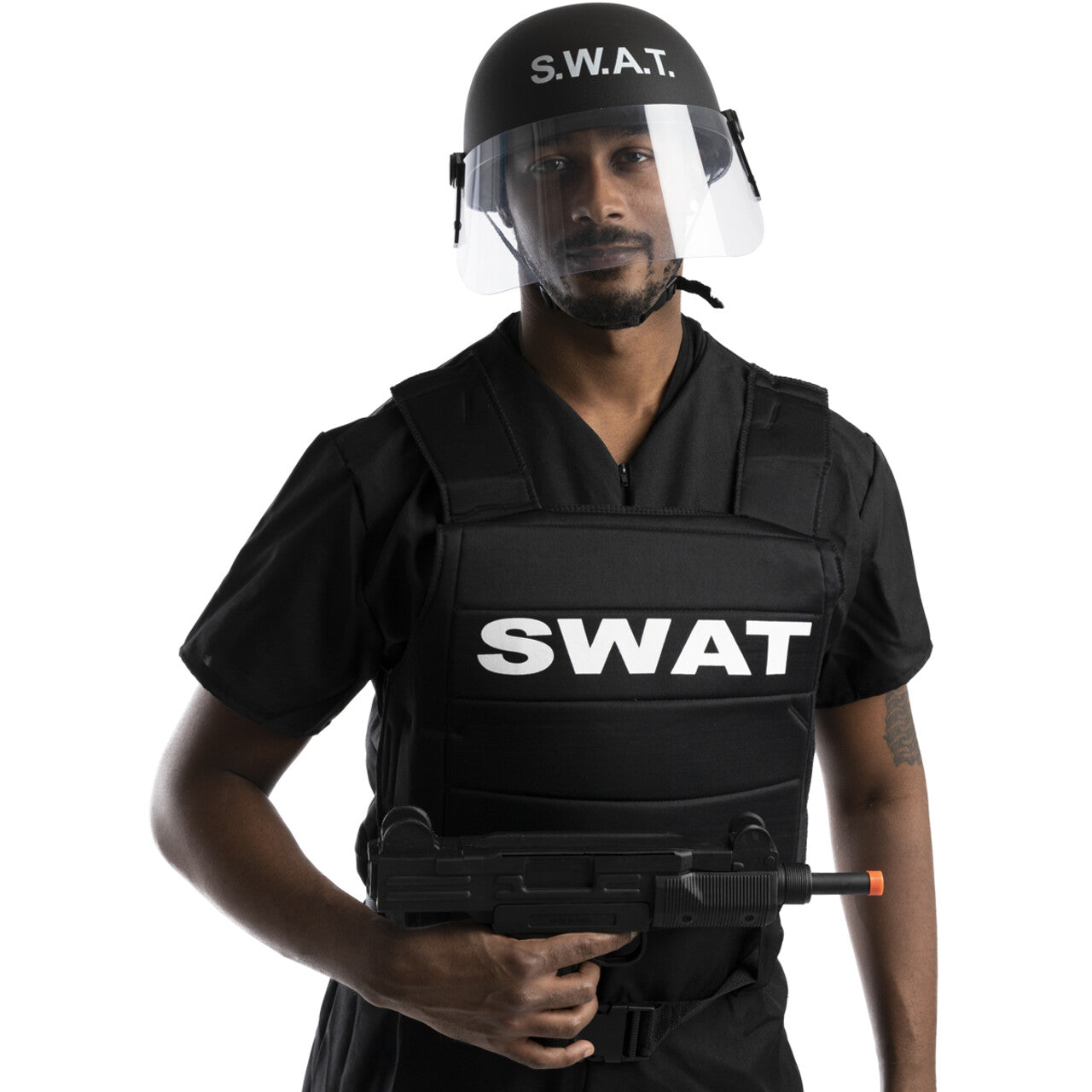 Op deze afbeelding zie je een Accessoires, van het merk Funidelia. Protect The People Swat Helm