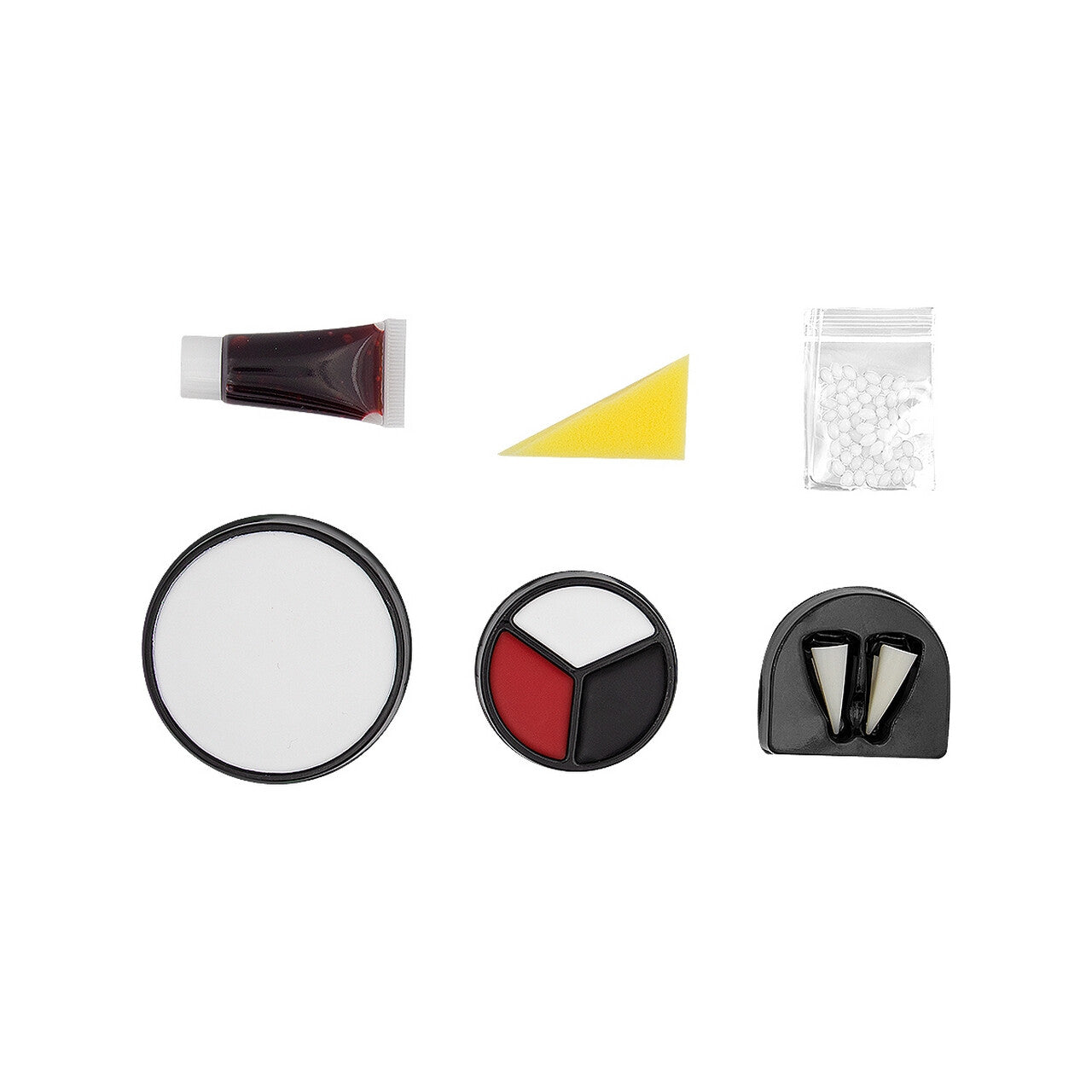 Op deze afbeelding zie je een Accessoires, van het merk Funidelia. Vampier Make-Up Set Met Tanden, Bloed En Schmink