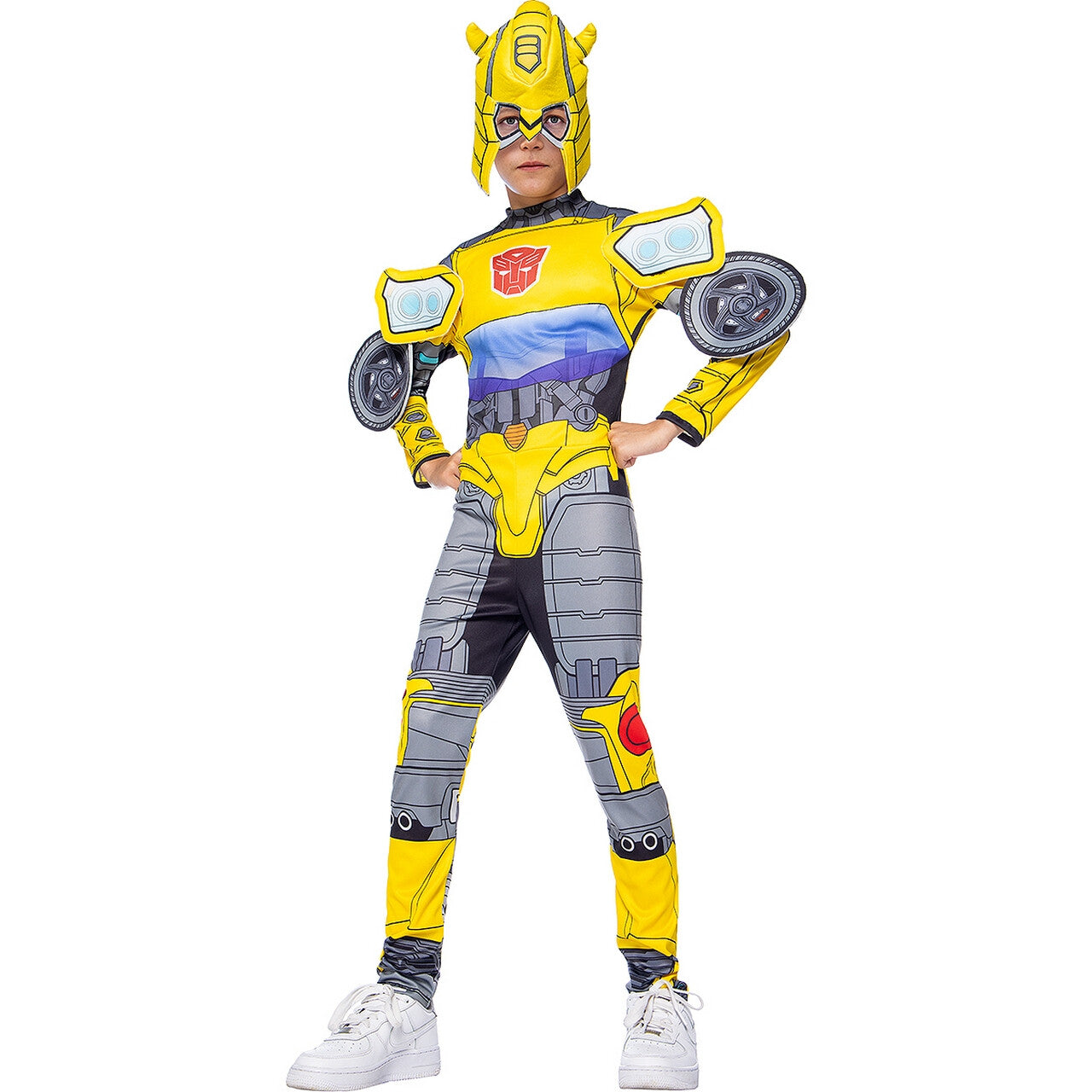 Op deze afbeelding zie je een Kostuums, van het merk Funidelia. Bumblebee Van Auto Tot Robot Transformers Jongen Kostuum