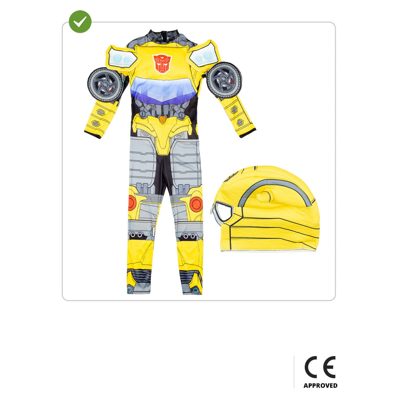 Op deze afbeelding zie je een Kostuums, van het merk Funidelia. Bumblebee Van Auto Tot Robot Transformers Jongen Kostuum