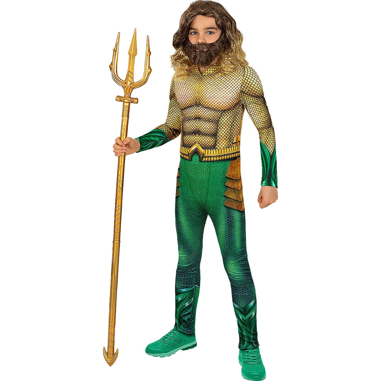 Op deze afbeelding zie je een Kostuums, van het merk Funidelia. Aquaman Kleine Broertje Van Jason Zeeheld Jongen Kostuum