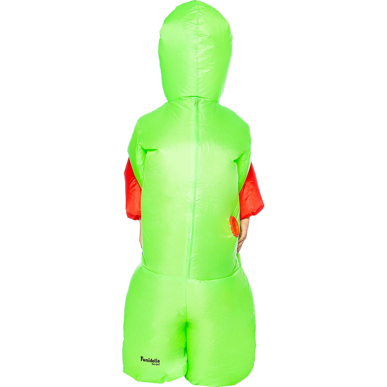 Op deze afbeelding zie je een Kostuums, van het merk Funidelia. Help Ontvoerd Door Een Opblaasbare Alien Kind Kostuum