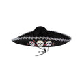 Mexikanischer Mariachi Totenkopf Hut