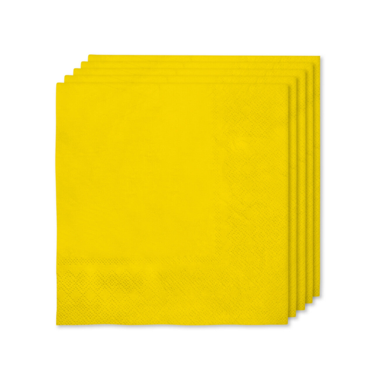 Op deze afbeelding zie je een Decoratie, van het merk Funidelia. 16 Knalgele Servetten 33x33cm