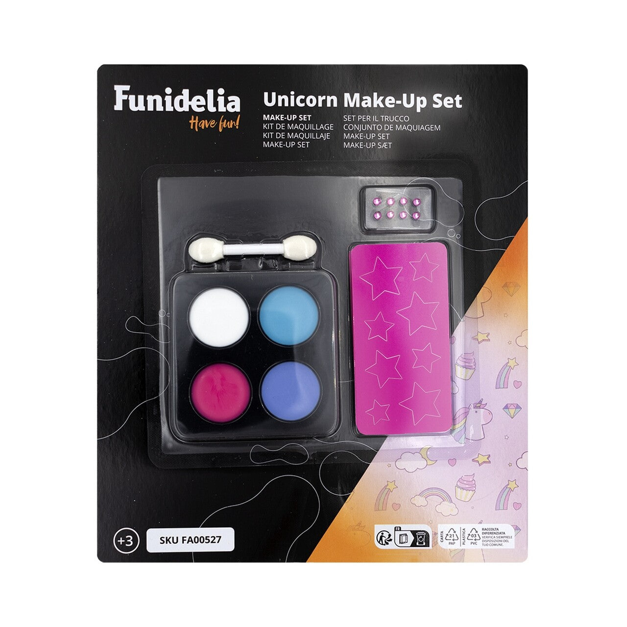 Op deze afbeelding zie je een Accessoires, van het merk Funidelia. Unicorn Makeup Set