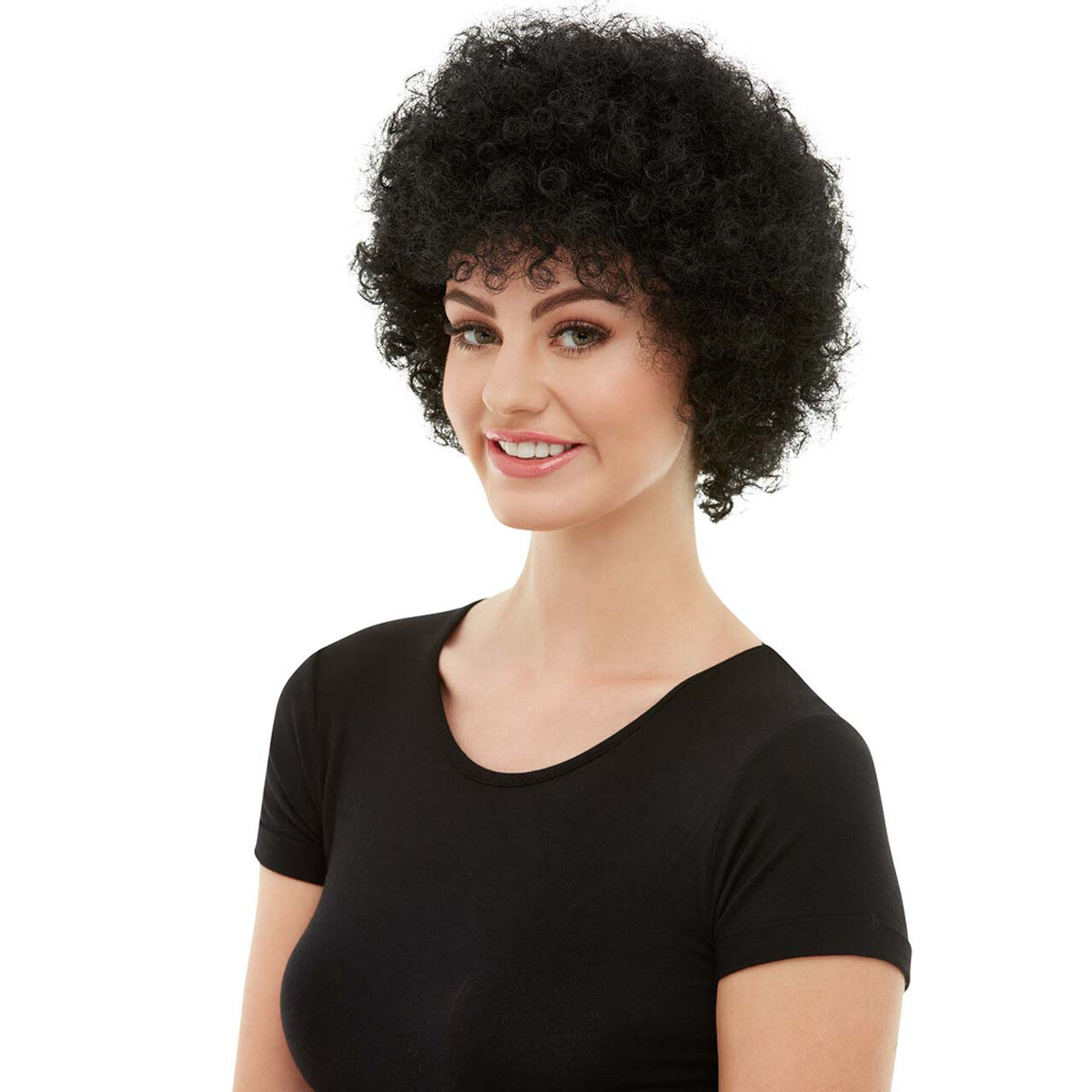 Op deze afbeelding zie je een Accessoires, van het merk Funidelia. Krullenpruik Jaren 70 Motown