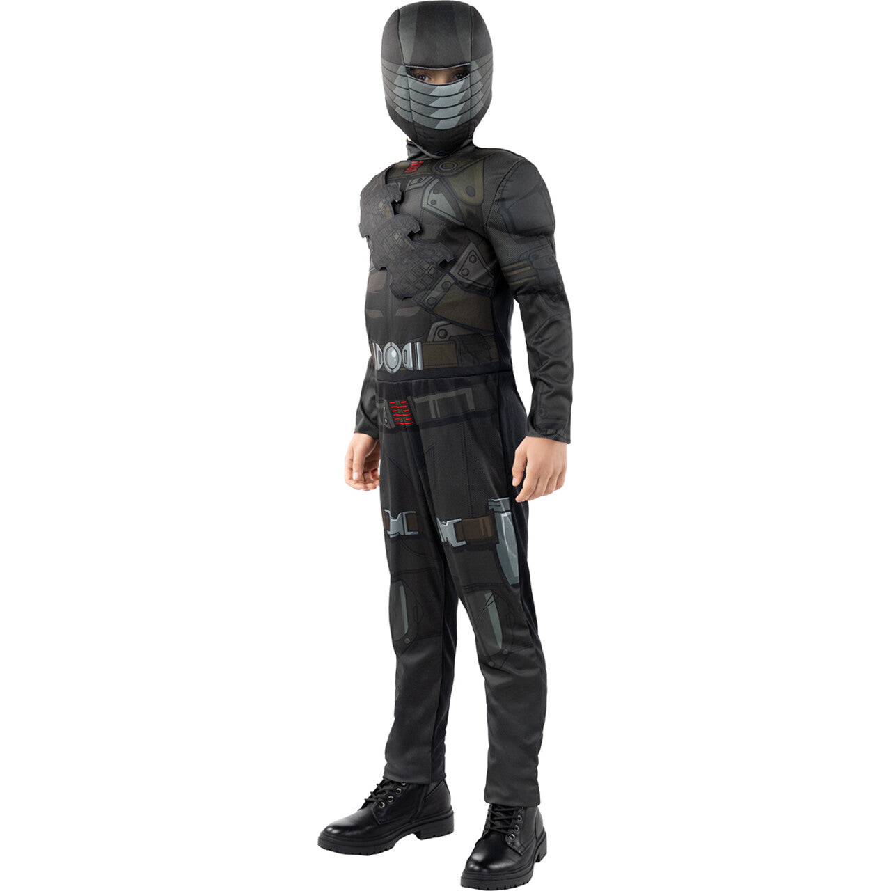 Op deze afbeelding zie je een Kostuums, van het merk Funidelia. Black Snake Eyes G IJoe Kind Kostuum