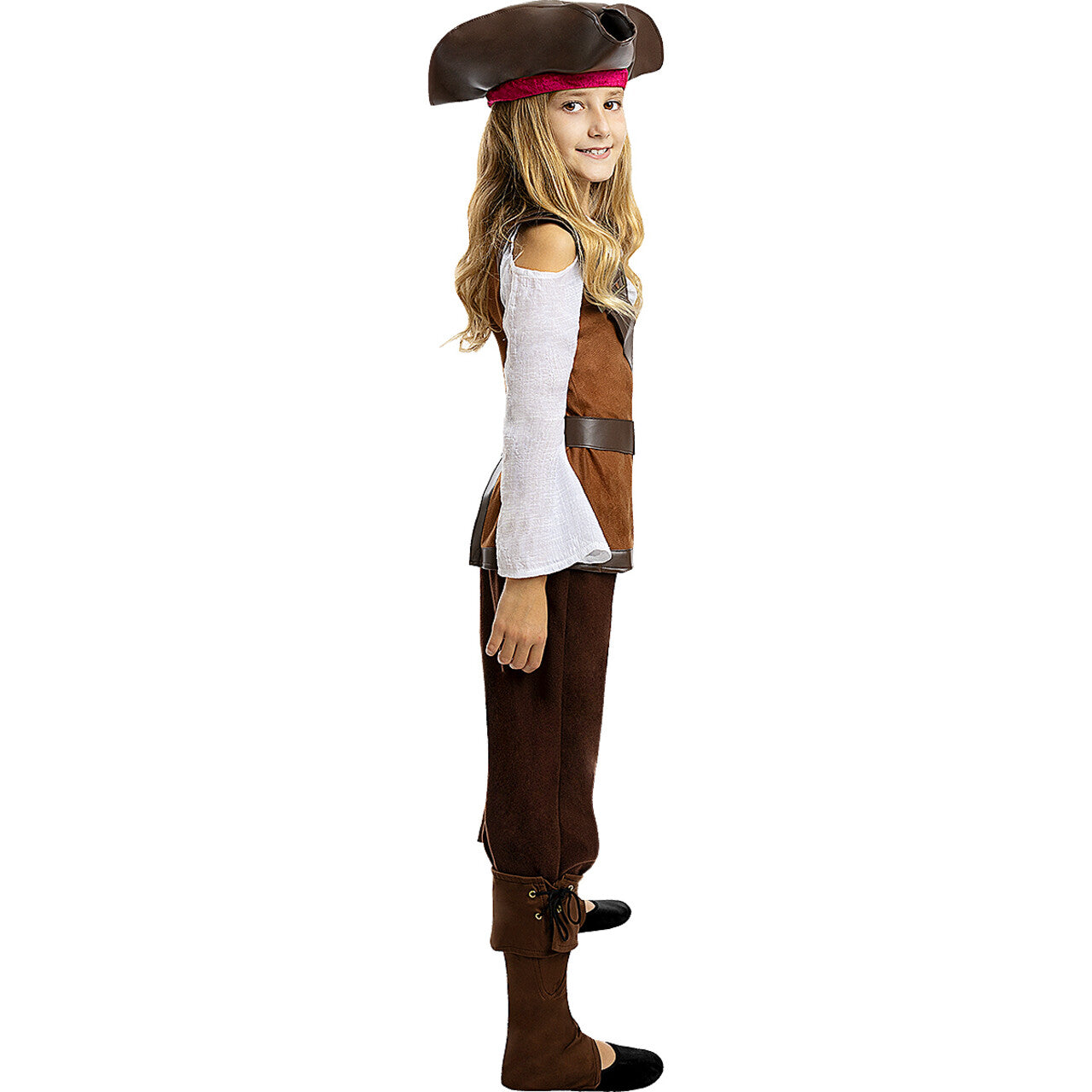 Op deze afbeelding zie je een Kostuums, van het merk Funidelia. Piratenmeisje Uit Het Caraibische Zeegebied Jaqueline Perrow Kostuum