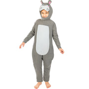 Op deze afbeelding zie je een Kostuums, van het merk Funidelia. Hippe Nijlpaard Onesie Kind Kostuum